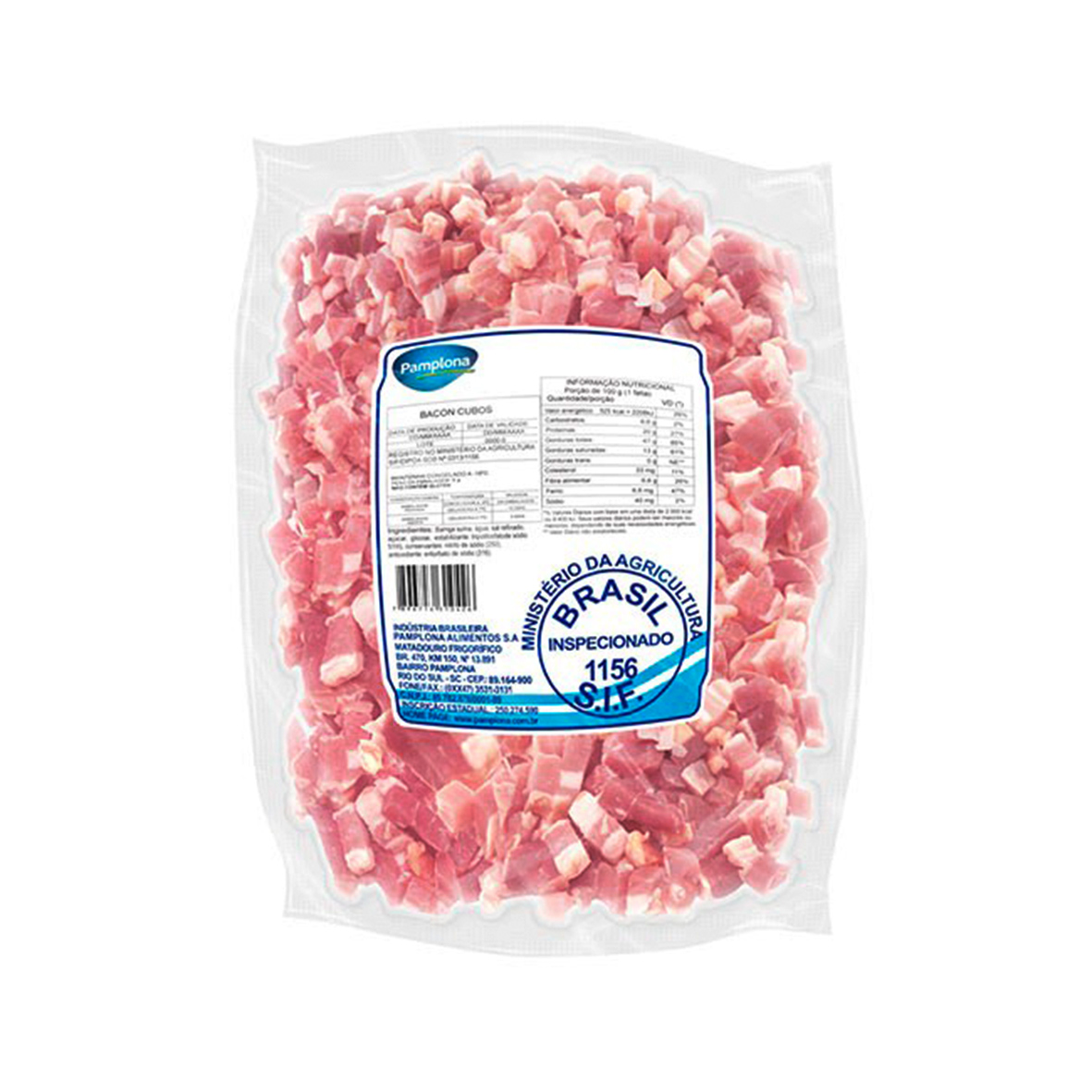 Bacon em Cubos Pamplona 1KG